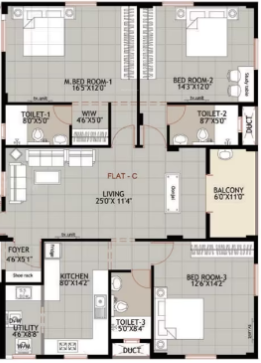 Upper Level Duplex Plan purna krishna Floor Plan Upper Level Duplex Plan
