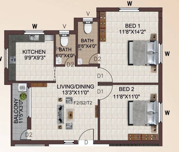  aiswaryam-flats Floor Plan Floor Plan