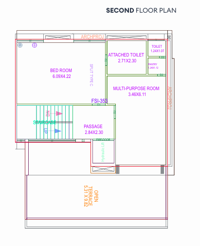 Second Floor Plan riviera-retreat Floor Plan Second Floor Plan