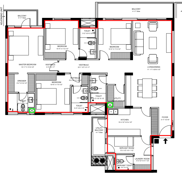 Floor Plan vatika seven elements Floor Plan Floor Plan