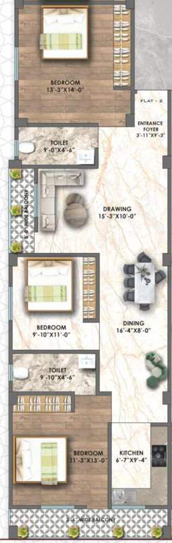  salma residency Floor Plan Floor Plan