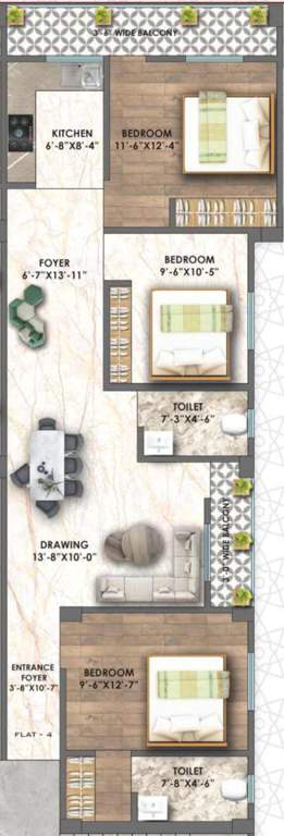  salma residency Floor Plan Floor Plan