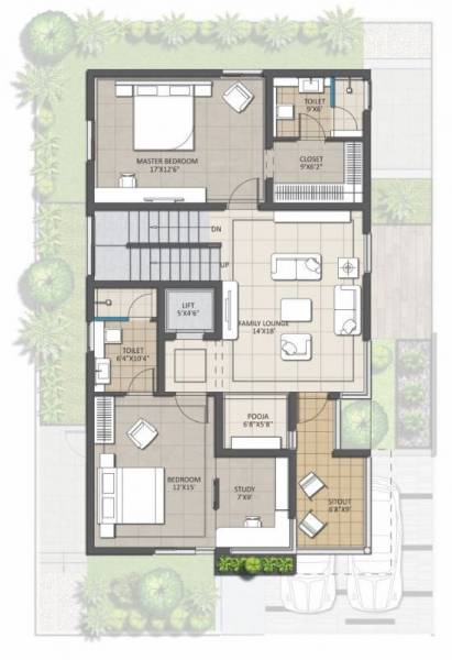  aspire-spaces-evora-villas Floor Plan First Floor Plan