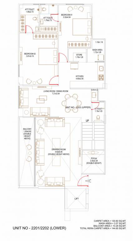  skyscape Floor Plan Lower Level Duplex Plan