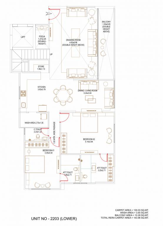  skyscape Floor Plan Lower Level Duplex Plan