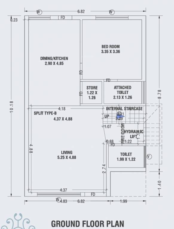  sai bungalow Floor Plan Ground Floor Plan
