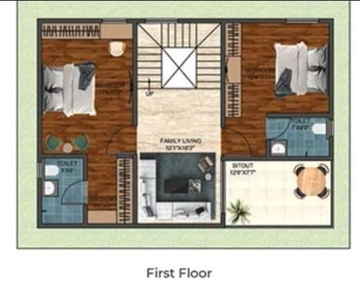  purva sparkling springs Floor Plan First Floor Plan