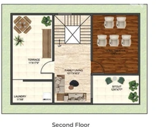  purva sparkling springs Floor Plan Second Floor Plan