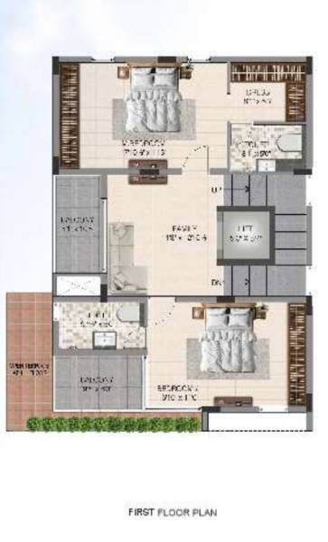  bay-villa Floor Plan First Floor Plan