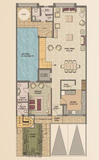 kallisto town homes Floor Plan Ground Floor Plan