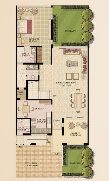 kallisto town homes Floor Plan Ground Floor Plan