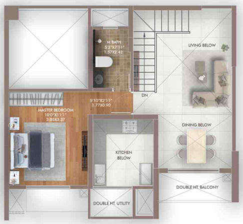 Upper Level Duplex Plan island of joy project b Floor Plan Upper Level Duplex Plan