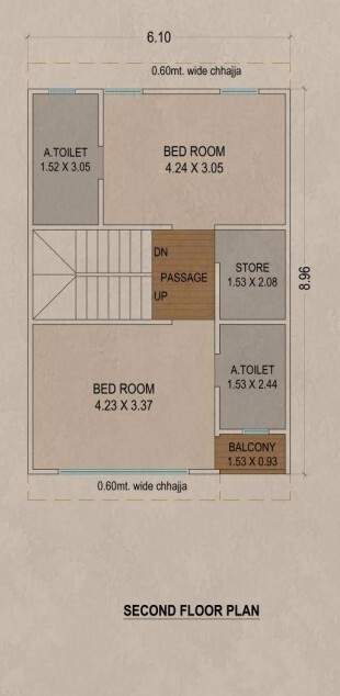 bungalows Floor Plan Second Floor Plan
