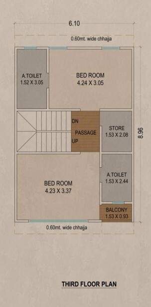  bungalows Floor Plan Third Floor Plan