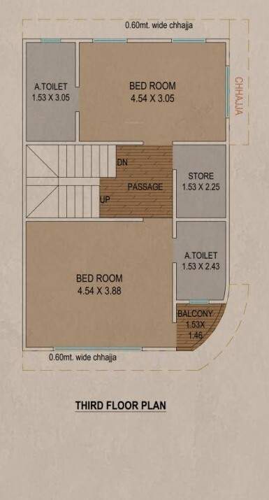  bungalows Floor Plan Third Floor Plan