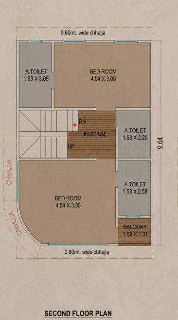  bungalows Floor Plan Second Floor Plan