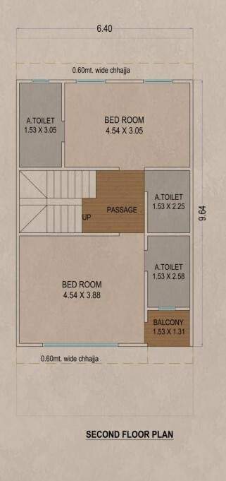  bungalows Floor Plan Second Floor Plan