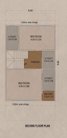  bungalows Floor Plan Second Floor Plan