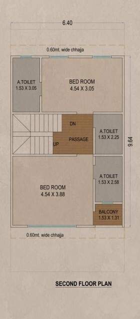  bungalows Floor Plan Second Floor Plan
