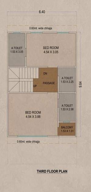  bungalows Floor Plan Third Floor Plan