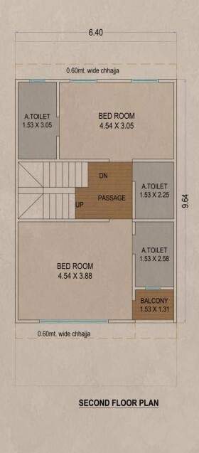  bungalows Floor Plan Second Floor Plan
