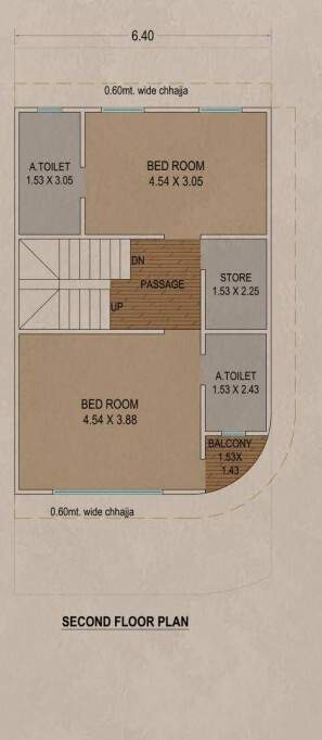  bungalows Floor Plan Second Floor Plan