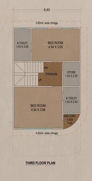  bungalows Floor Plan Third Floor Plan