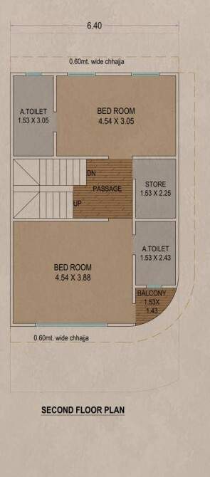  bungalows Floor Plan Second Floor Plan