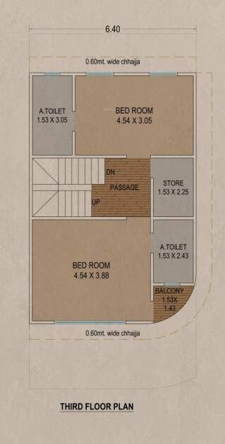  bungalows Floor Plan Third Floor Plan