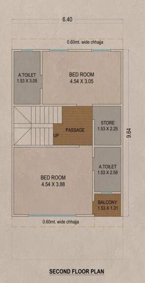  bungalows Floor Plan Second Floor Plan