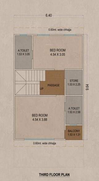  bungalows Floor Plan Third Floor Plan