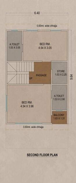  bungalows Floor Plan Second Floor Plan