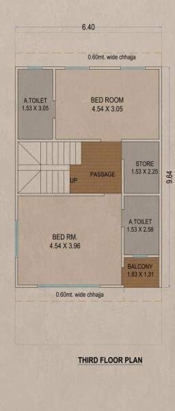  bungalows Floor Plan Third Floor Plan