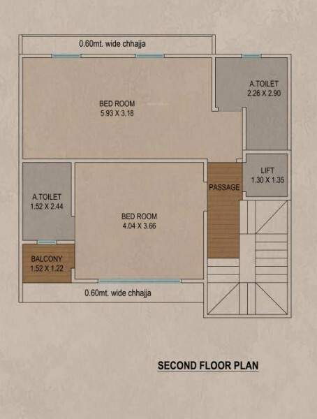  bungalows Floor Plan Second Floor Plan