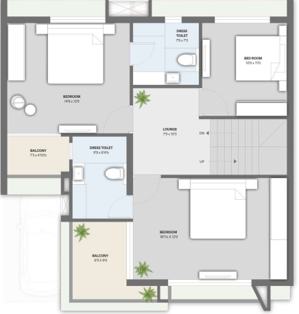  milanium-bungalow Floor Plan First Floor Plan