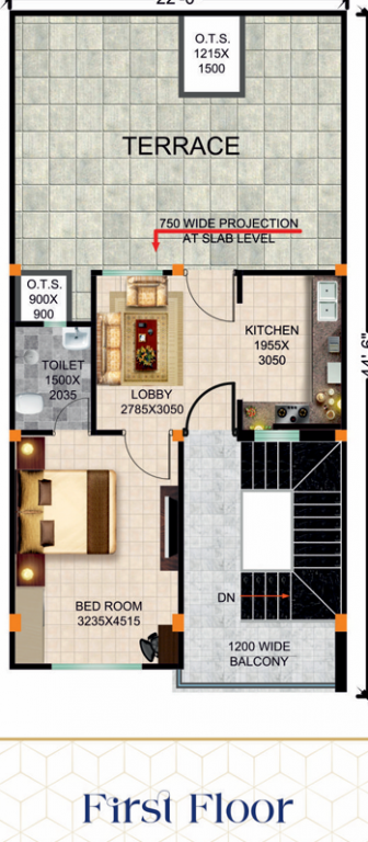  urban paradise Floor Plan First Floor Plan