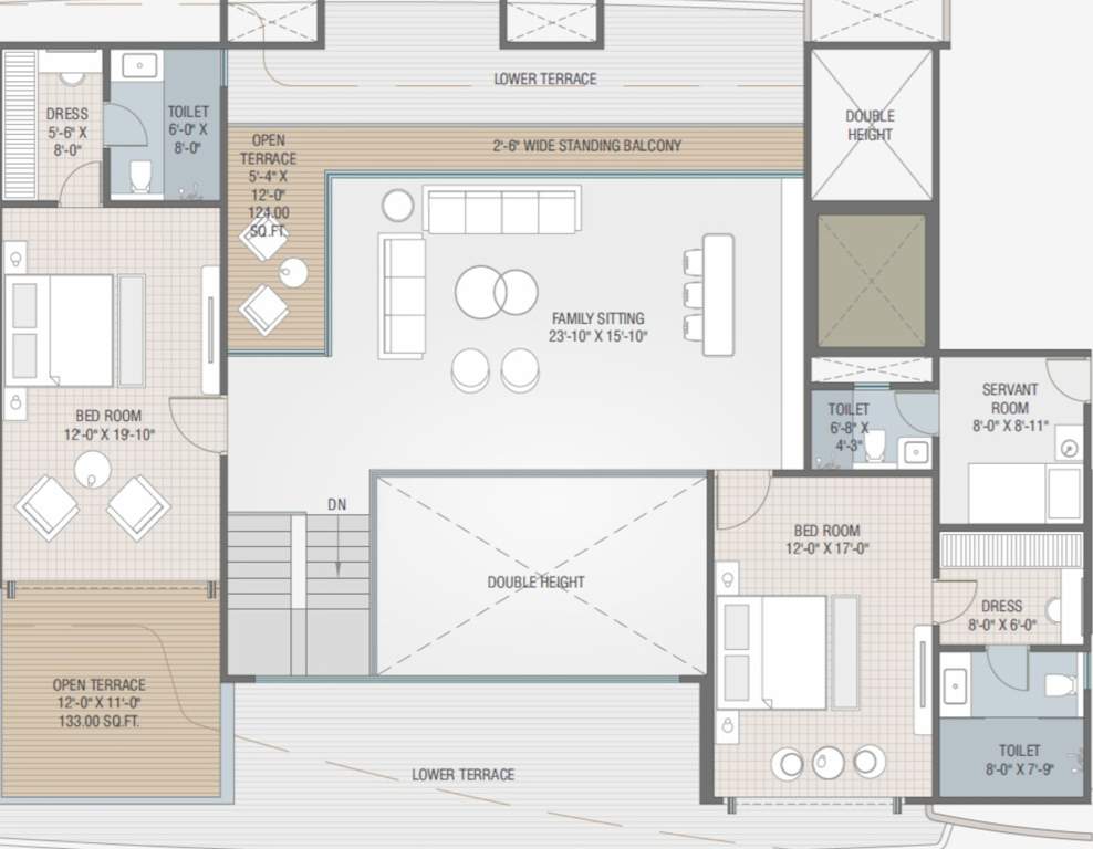  fairmont Floor Plan Upper Level Penthouse Plan
