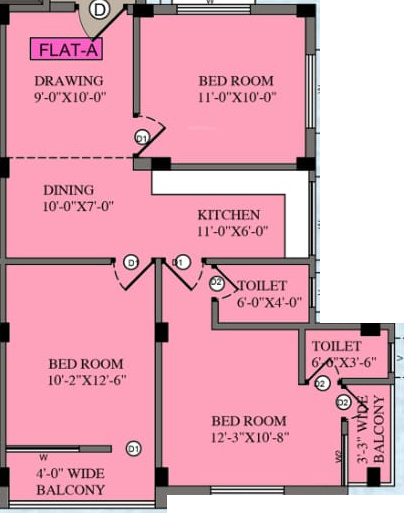  jitendra-mohan-apartment Floor Plan Floor Plan