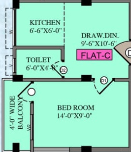  jitendra-mohan-apartment Floor Plan Floor Plan