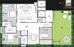 Upper Level Penthouse Plan  the-whitecraft Floor Plan Upper Level Penthouse Plan