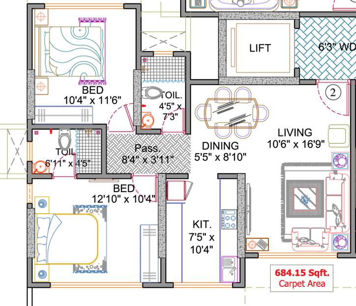  shankeshwar apartment Floor Plan Floor Plan