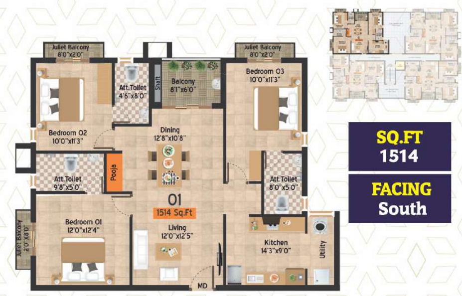 Floor Plan rohini mayfair Floor Plan Floor Plan