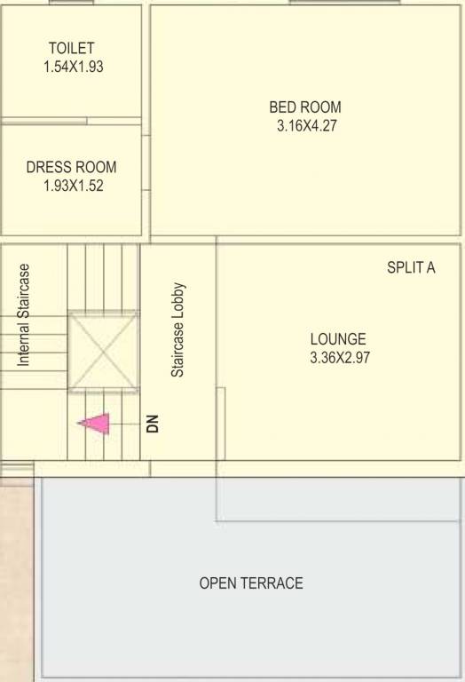  shreeji bungalows Floor Plan Second Floor Plan