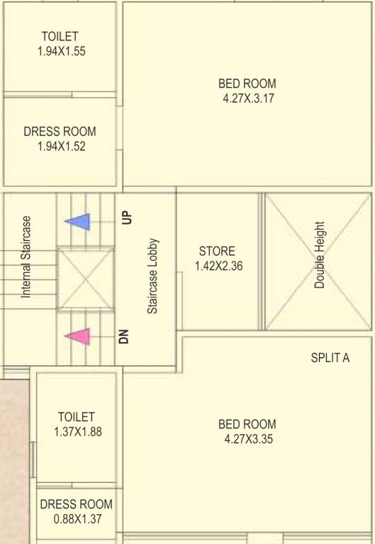  shreeji bungalows Floor Plan First Floor Plan