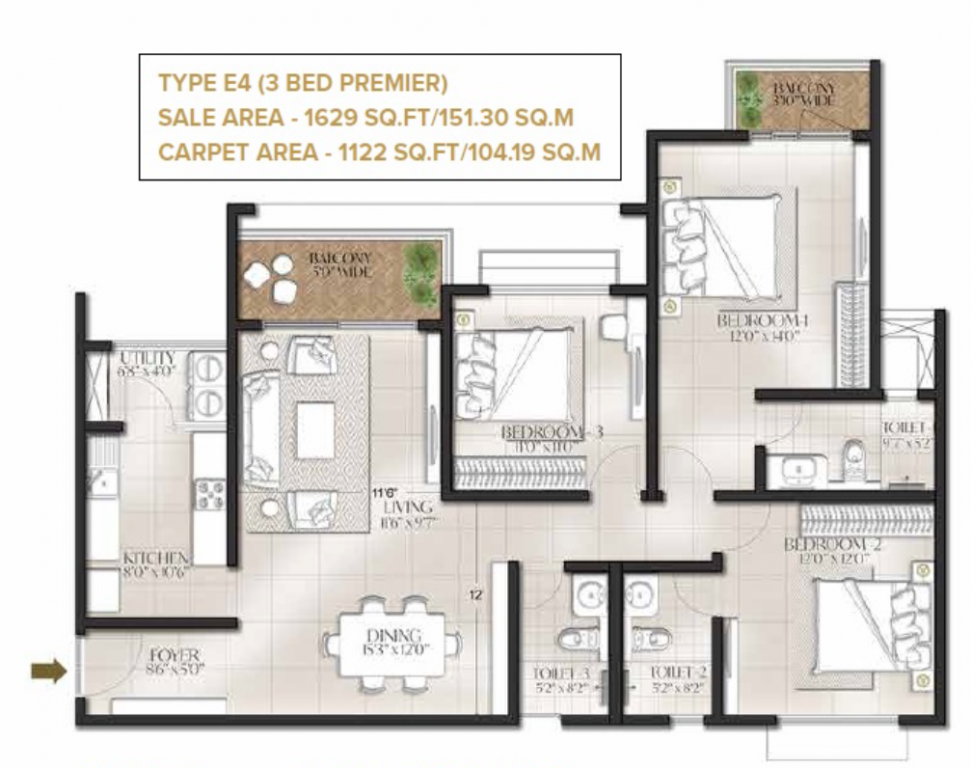 Floor Plan meridian park at the prestige city Floor Plan Floor Plan