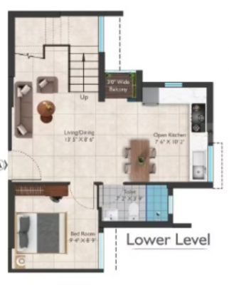  shriram-springfield Floor Plan Lower Level Duplex Plan