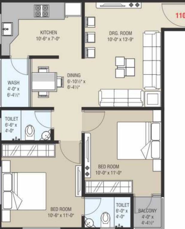  prayosha residency Floor Plan Floor Plan