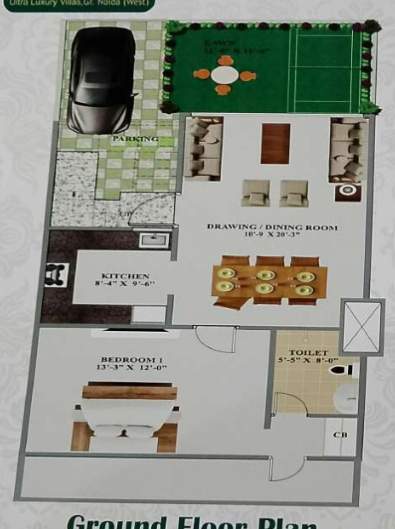  aroma villas 2 Floor Plan Ground Floor Plan