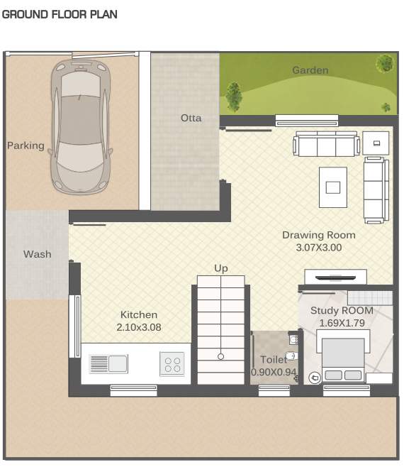  sairang heights c tower Floor Plan Ground Floor Plan