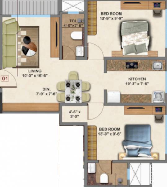  avyukta-megha Floor Plan Floor Plan